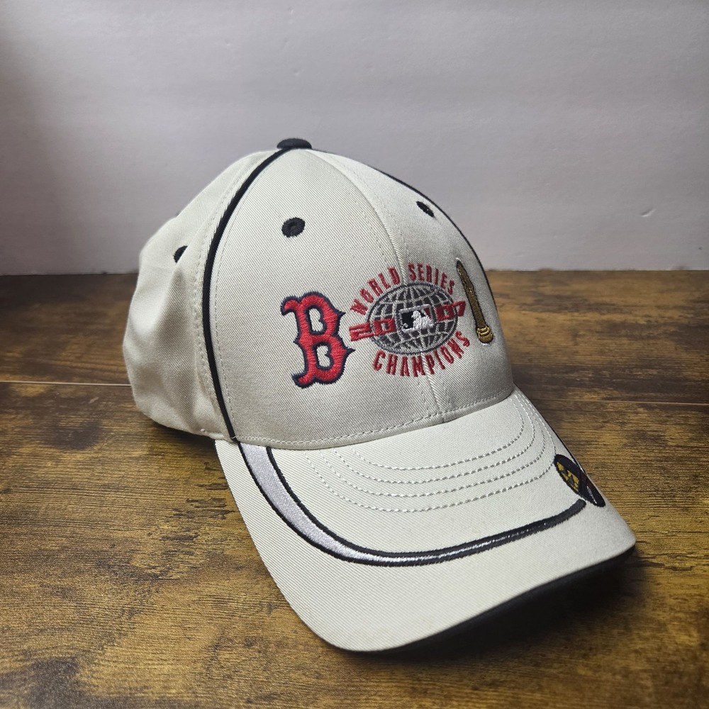 Vintage Boston Red Sox New Era Hat Cap 2007 World Series Champions Trophy